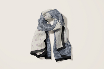 Star Lace: Créme, Blue & Purple