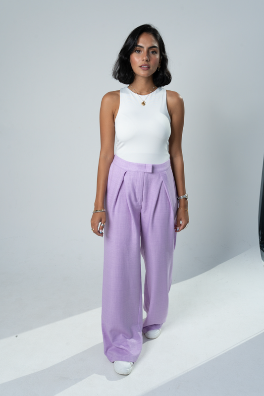 The V Pants: Lavender
