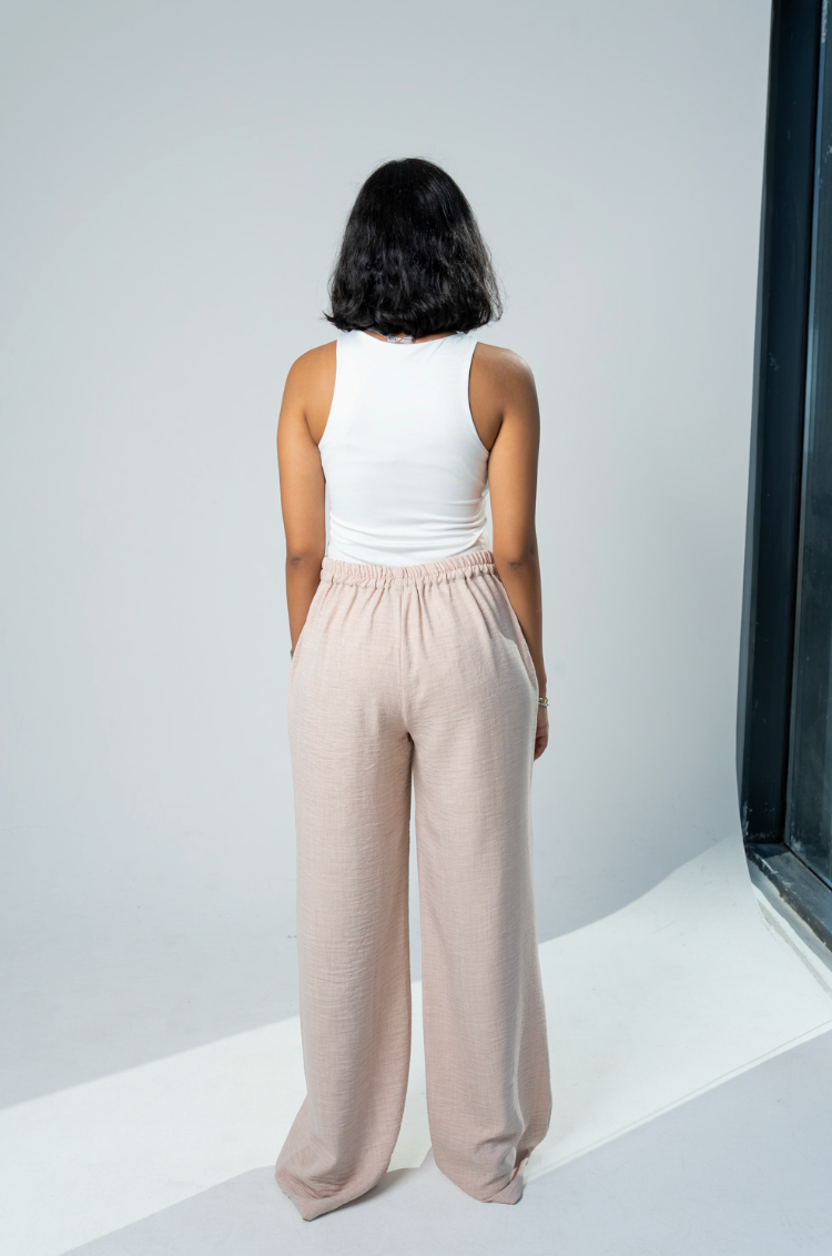 The V Pants: Beige