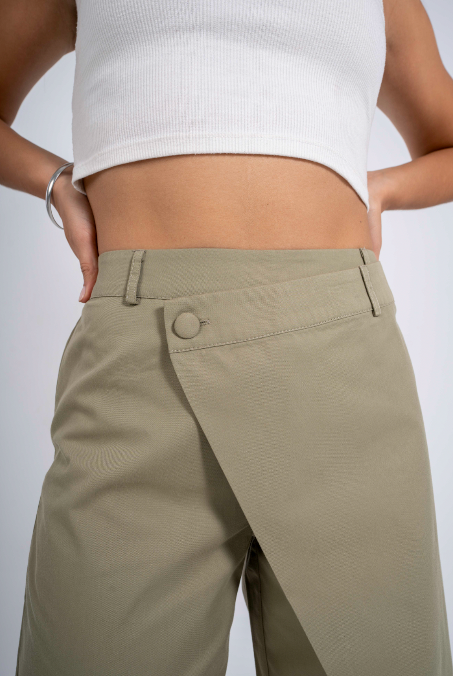 Olive OverLap Pants