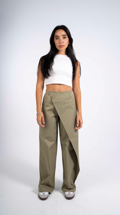 Olive OverLap Pants