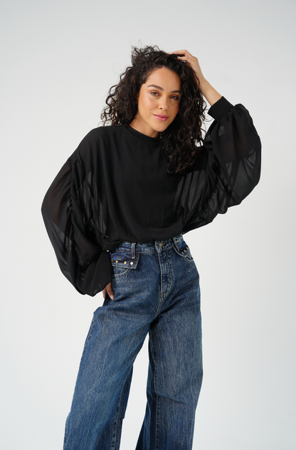 Glam Black Top