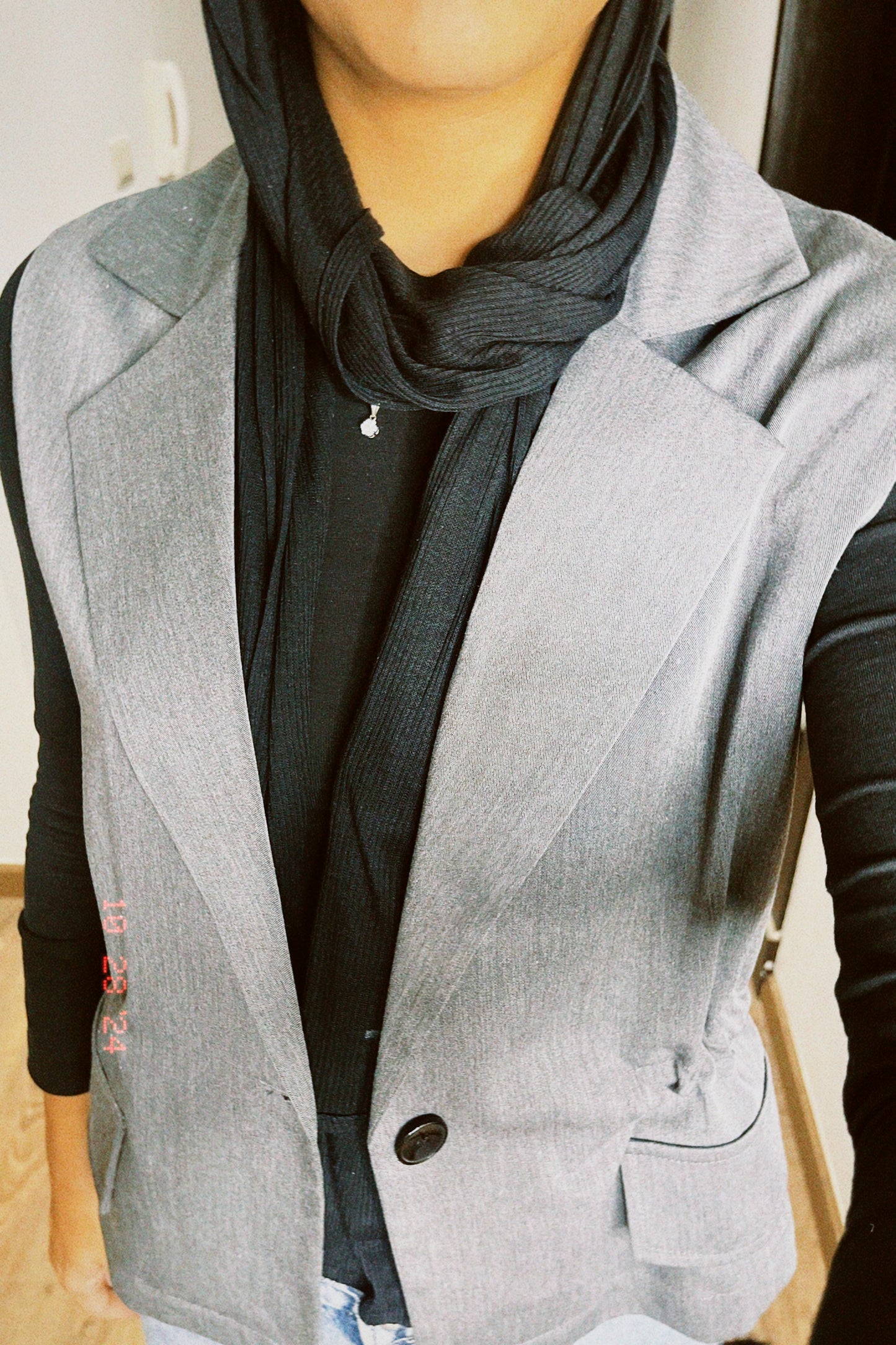 Woman in Grey // Wool Vest