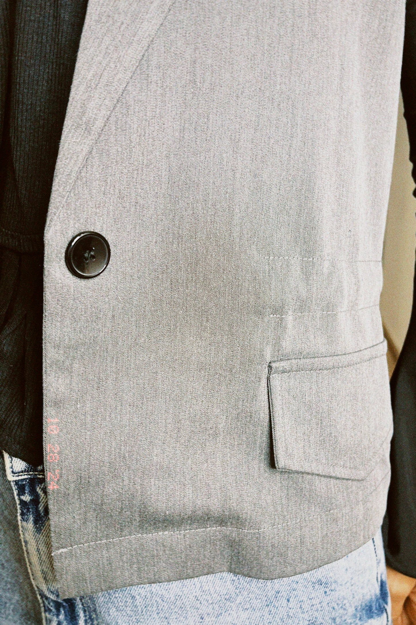 Woman in Grey // Wool Vest